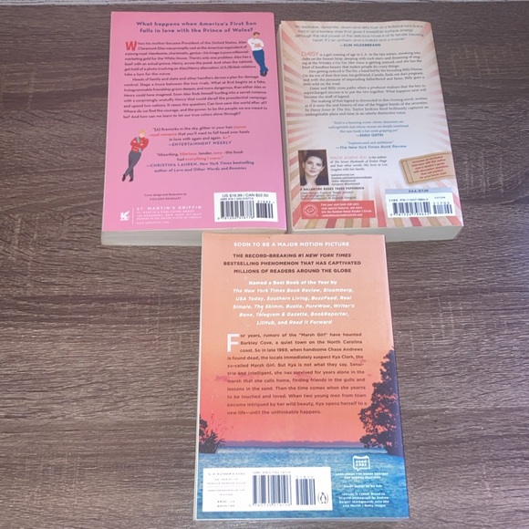 Bundle of 3 Used Books Daisy Jones & The Six, Where the Crawdads Sing,Red White. - Picture 3 of 6